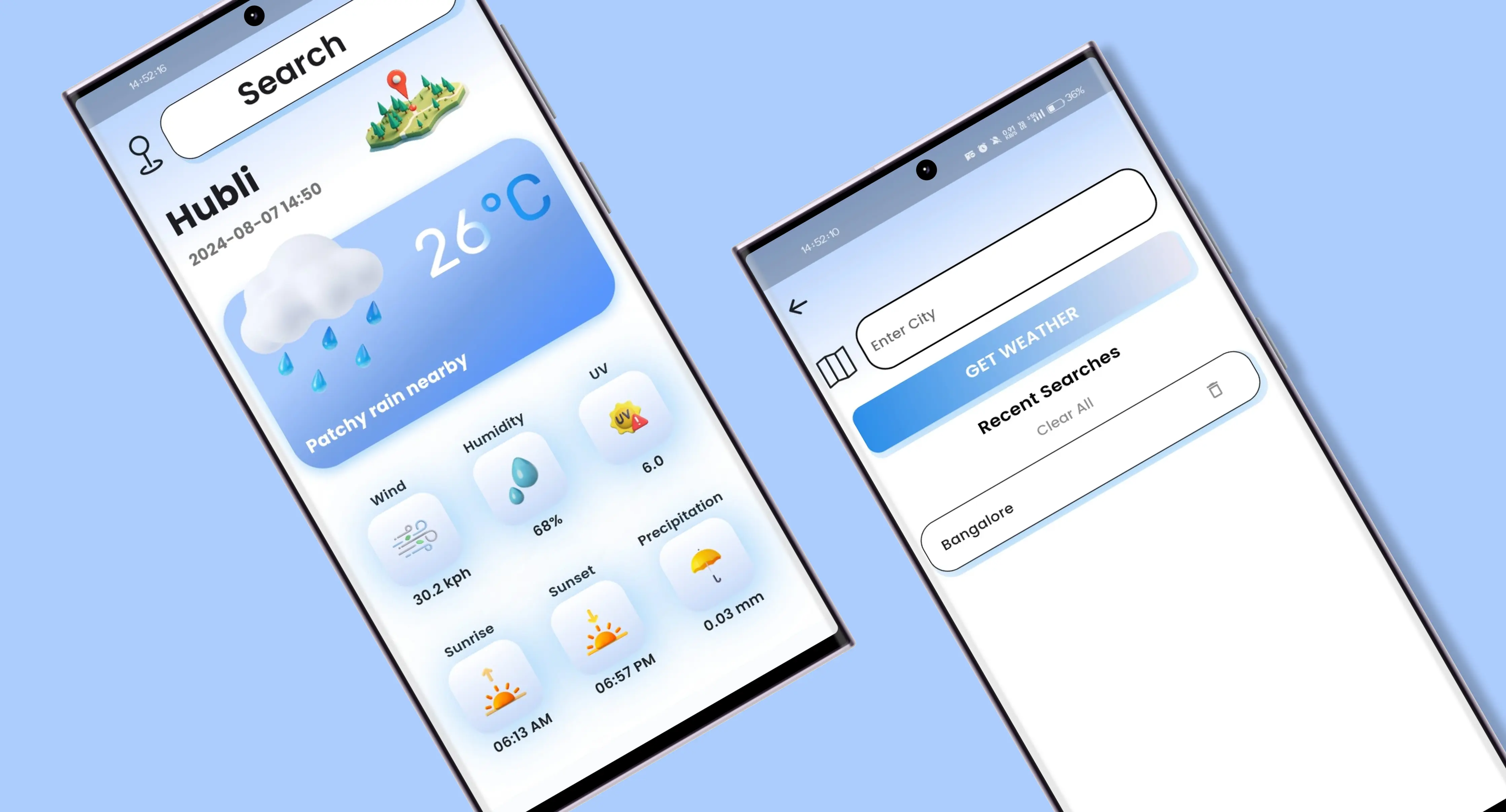 Weather App project screenshot